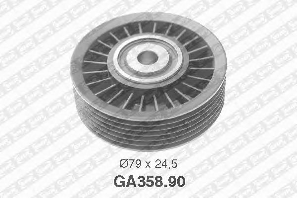 Направляющий / паразитный ролик поликлинового ремня SNR GA358.90