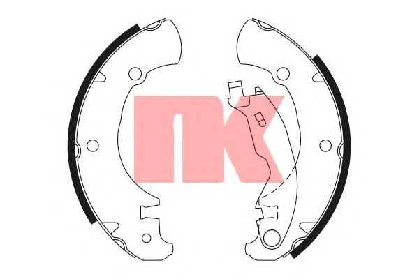 Тормозные колодки NK 2723625