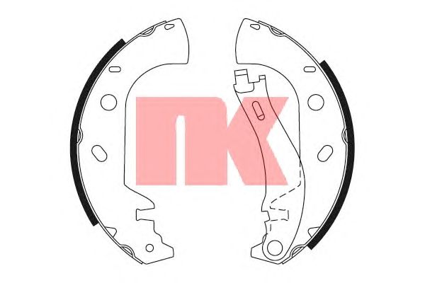 Тормозные колодки NK 2723626