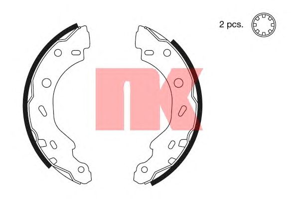 Тормозные колодки NK 2733671