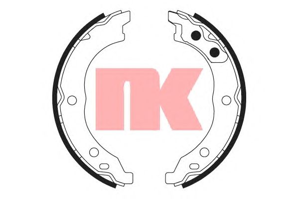 Тормозные колодки ручника NK 2719734