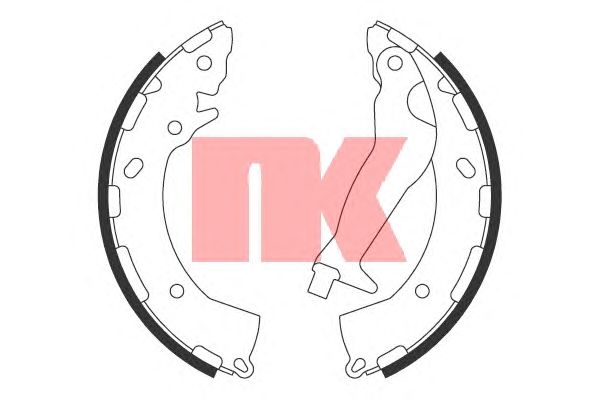 Гальмівні колодки NK 2734789