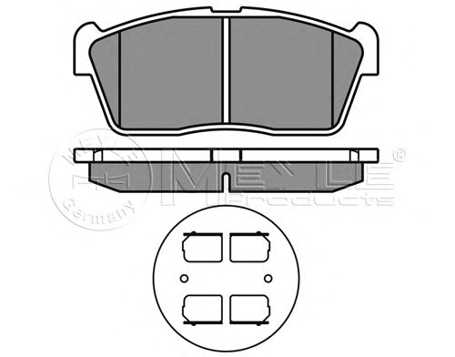 Тормозные колодки MEYLE 025 235 0715