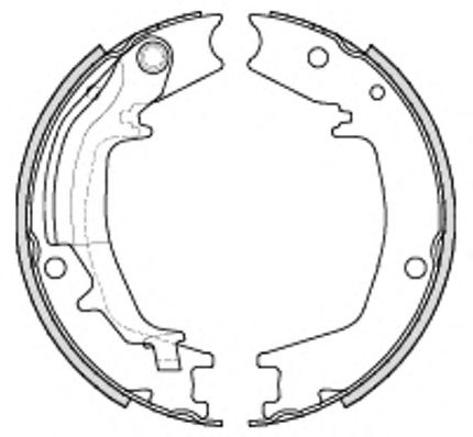 Тормозные колодки ручника REMSA 4235.00