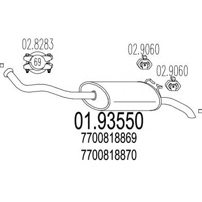 Глушитель MTS 01.93550