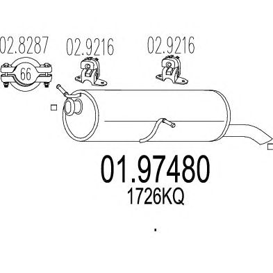 Глушник MTS 01.97480