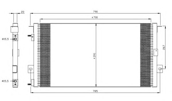 Радиатор кондиционера NRF 35156