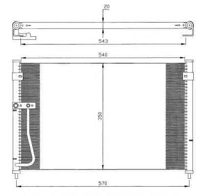 Радиатор кондиционера NRF 35306