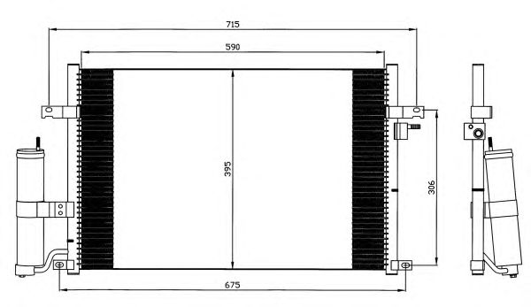 Радиатор кондиционера NRF 35573