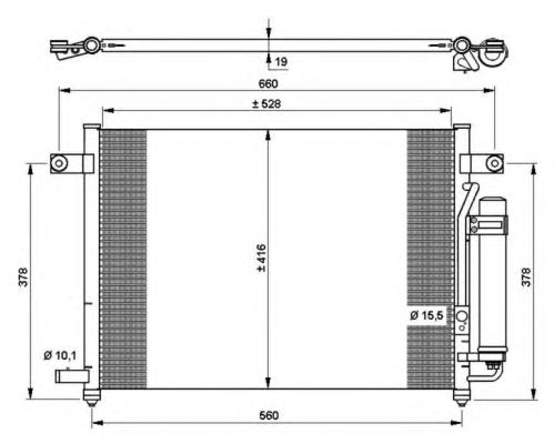 Радиатор кондиционера NRF 35767