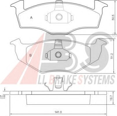 Тормозные колодки A.B.S. 36970