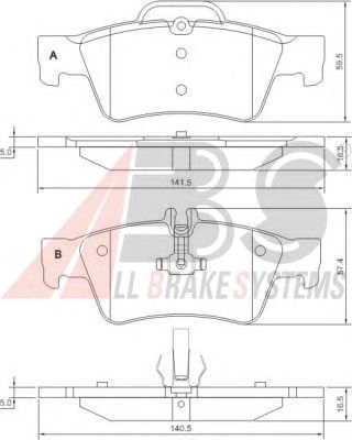 Тормозные колодки A.B.S. 37319