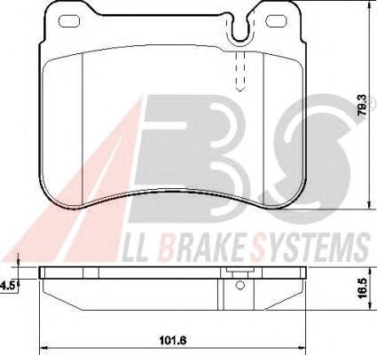 Тормозные колодки A.B.S. 37506