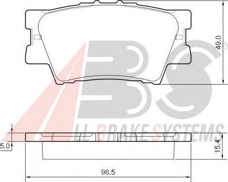 Тормозные колодки A.B.S. 37545