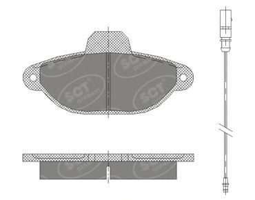 Гальмівні колодки SCT Germany SP 414