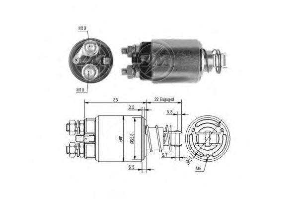 Втягивающее реле ERA ZM657