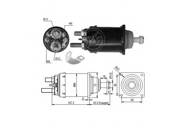 Втягивающее реле ERA ZM836