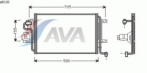 Радиатор кондиционера AVA QUALITY COOLING AI5130
