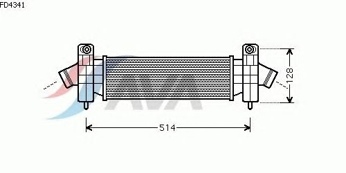 Интеркулер AVA QUALITY COOLING FD4341