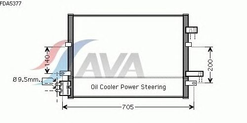 Радиатор кондиционера AVA QUALITY COOLING FDA5377