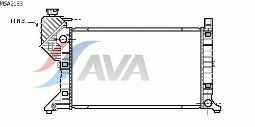 Радиатор, охлаждение двигателя AVA QUALITY COOLING MSA2183