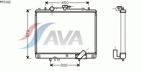 Радиатор, охлаждение двигателя AVA QUALITY COOLING MT2162