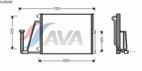 Радиатор кондиционера AVA QUALITY COOLING OLA5265