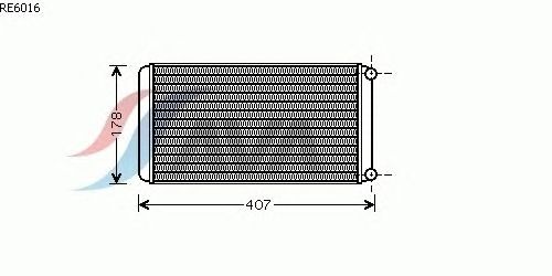 Радиатор отопителя AVA QUALITY COOLING RE6016