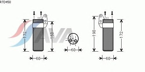 Осушитель кондиционера AVA QUALITY COOLING RTD450