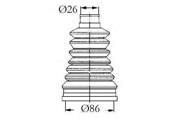 Комплект пильника ШРКШ SASIC 4003440
