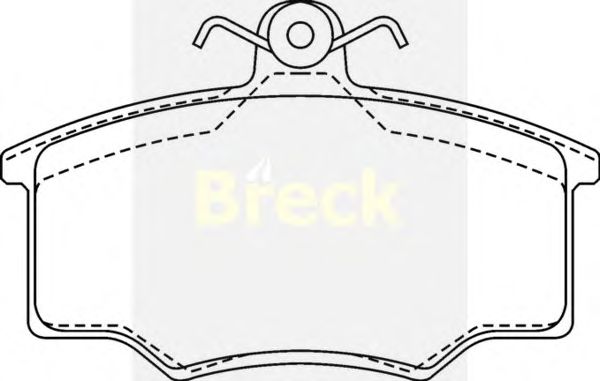 Тормозные колодки BRECK 20574 10 701 00
