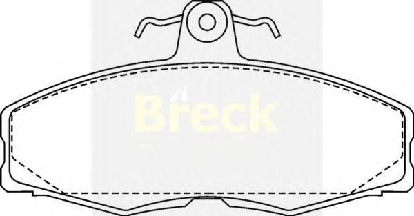 Тормозные колодки BRECK 20861 00 702 00
