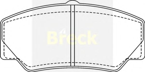 Тормозные колодки BRECK 21141 00 701 00