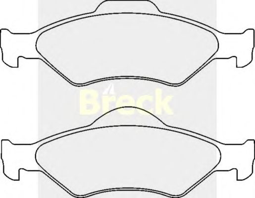 Тормозные колодки BRECK 23200 00 702 00