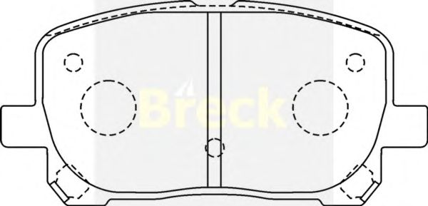 Тормозные колодки BRECK 23836 00 701 00