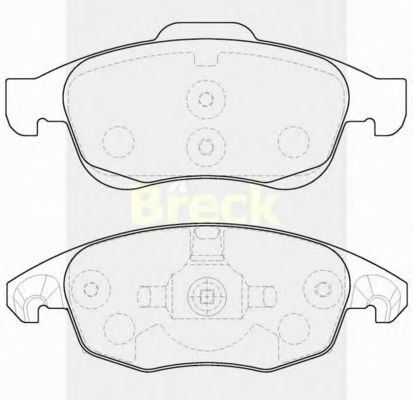 Тормозные колодки BRECK 24538 00 701 00