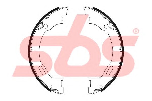 Тормозные колодки ручника sbs 18492733689