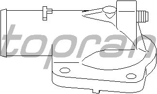 Фланец охлаждающей жидкости TOPRAN 722 784