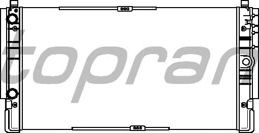 Радиатор, охлаждение двигателя TOPRAN 113 326