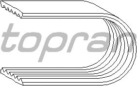 Поликлиновой ремень TOPRAN 302 367