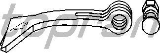 Ручка открывания капота TOPRAN 401 535