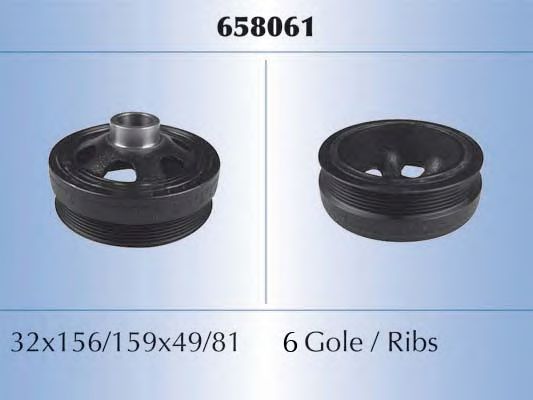 Шкив коленвала MALO 658061