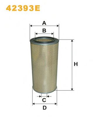 Воздушный фильтр WIX FILTERS 42393E