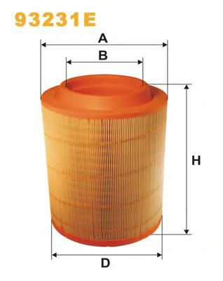 Воздушный фильтр WIX FILTERS 93231E