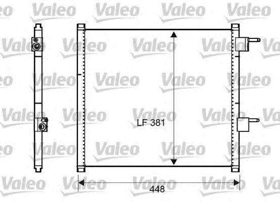 Радиатор кондиционера VALEO 817225