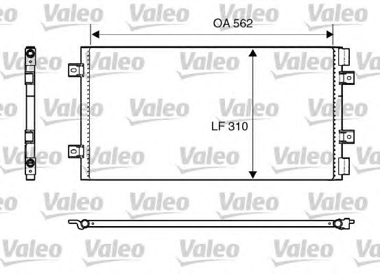 Радиатор кондиционера VALEO 818006