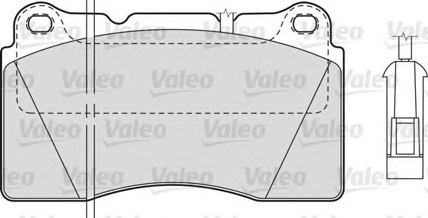 Тормозные колодки VALEO 598309