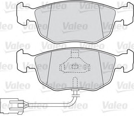 Тормозные колодки VALEO 598619