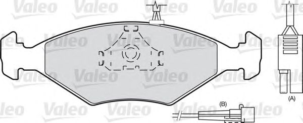 Тормозные колодки VALEO 598423