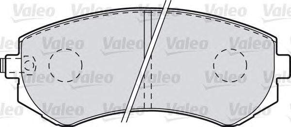 Тормозные колодки VALEO 598806
